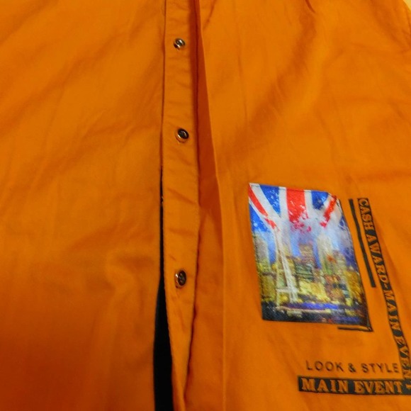 Authentic The Company Staten Is. Orange/Navy shirt Youth 16 - Picture 10 of 13